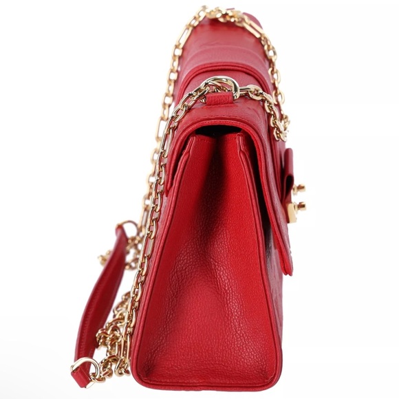 Louis Vuitton Saint Sulpice PM Monogram Empreinte Red Shoulder Bag Crossbody - Picture 9 of 15